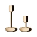 Candleholder gift set brass